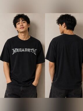 Megadeth Black Graphic Band T-Shirt